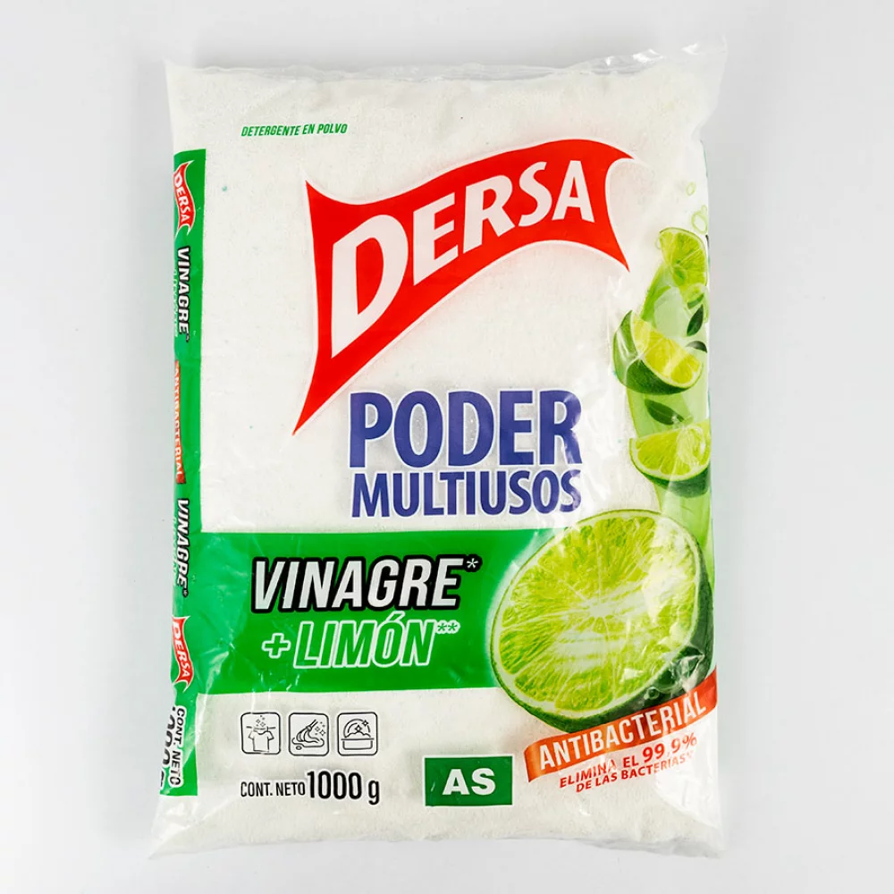 Detergente as polvo vinagre + limon antibacterial 1 kg 5930