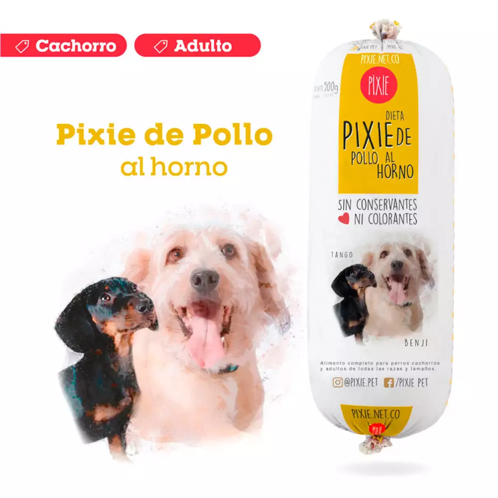 Dieta pollo al horno pixie perro 500 gr