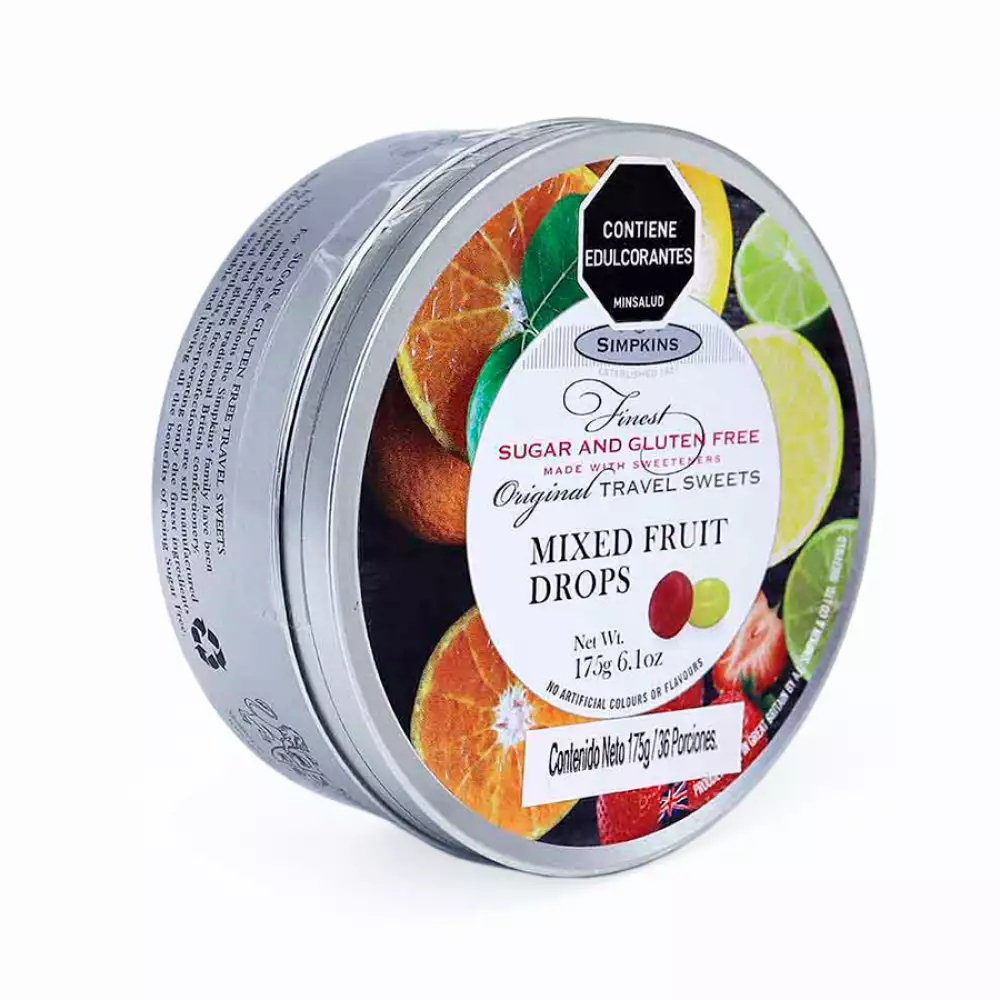Dulces Simpkins 8742 Sf Mixed Fruit 10X4X10Cm 175 Gr 10X4X10Cm