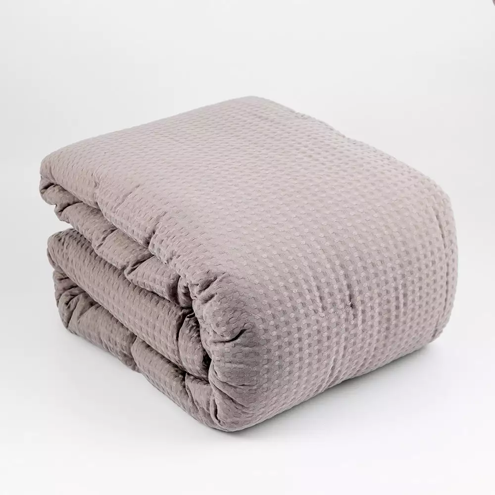 Edredon Expressions Doble 190X140Cm Gris Oscuro Poliester