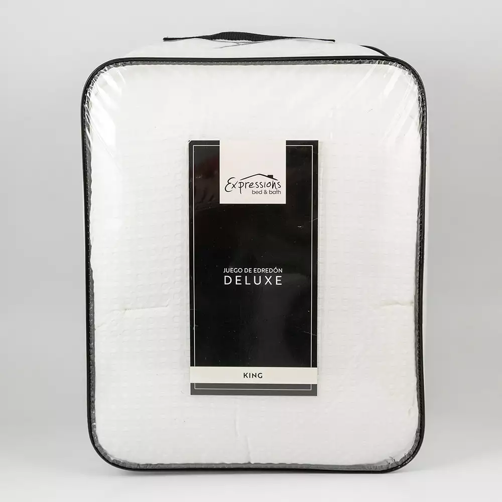 Edredon Expressions King 200X200Cm Blanco Poliester