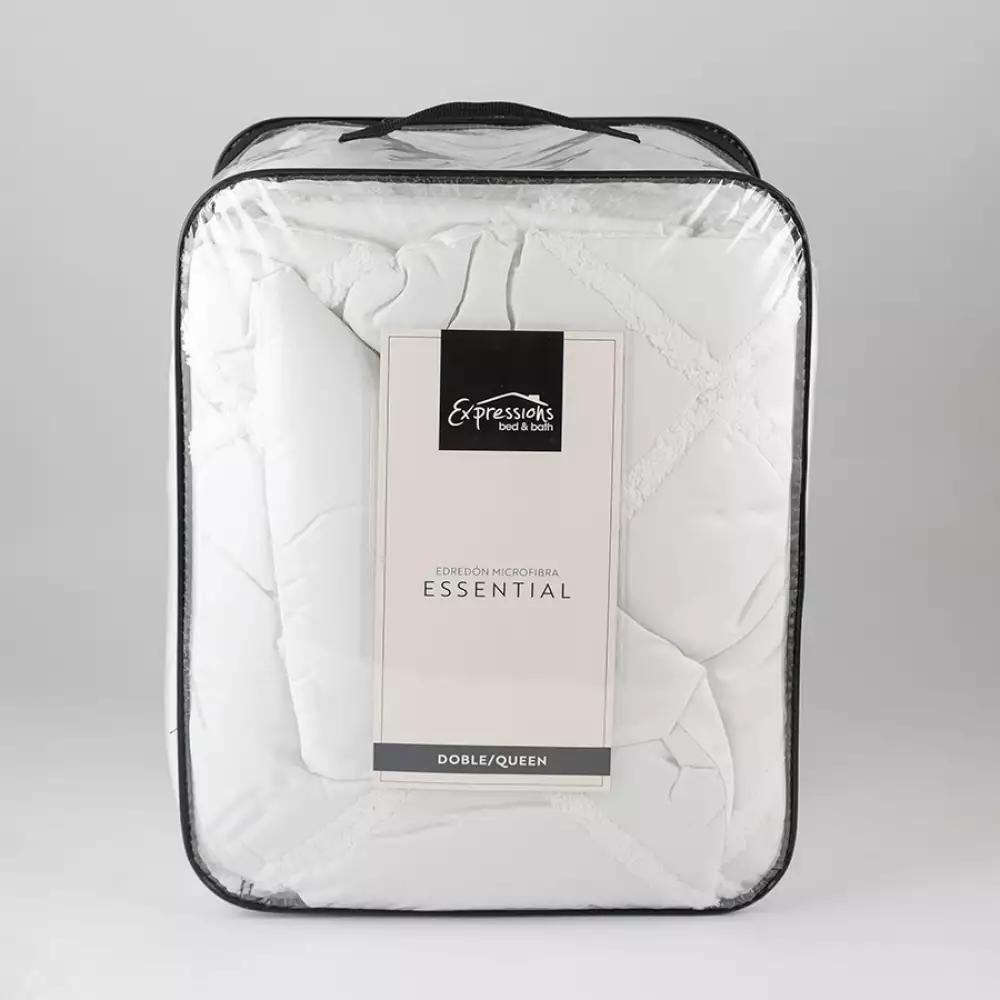 Edredon Expressions Selina Diamond Queen Blanco 100% Poliester Cs