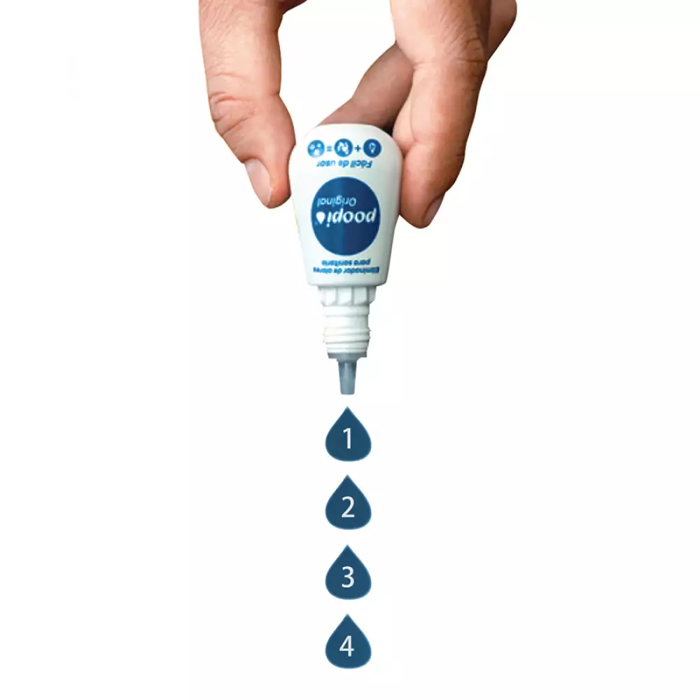 Eliminador De Olores Para El Sanitario Original Poopi - Azul