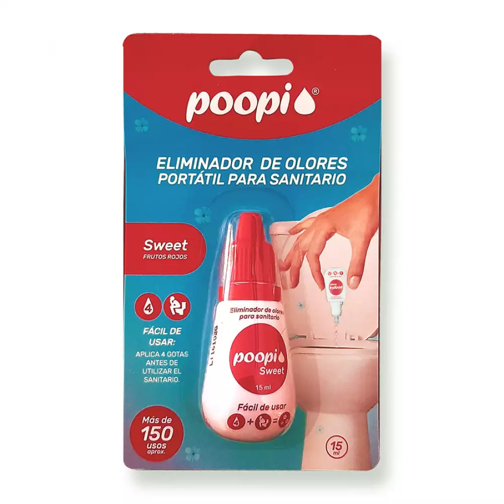 Eliminador De Olores Para El Sanitario Sweet Poopi-Rojo