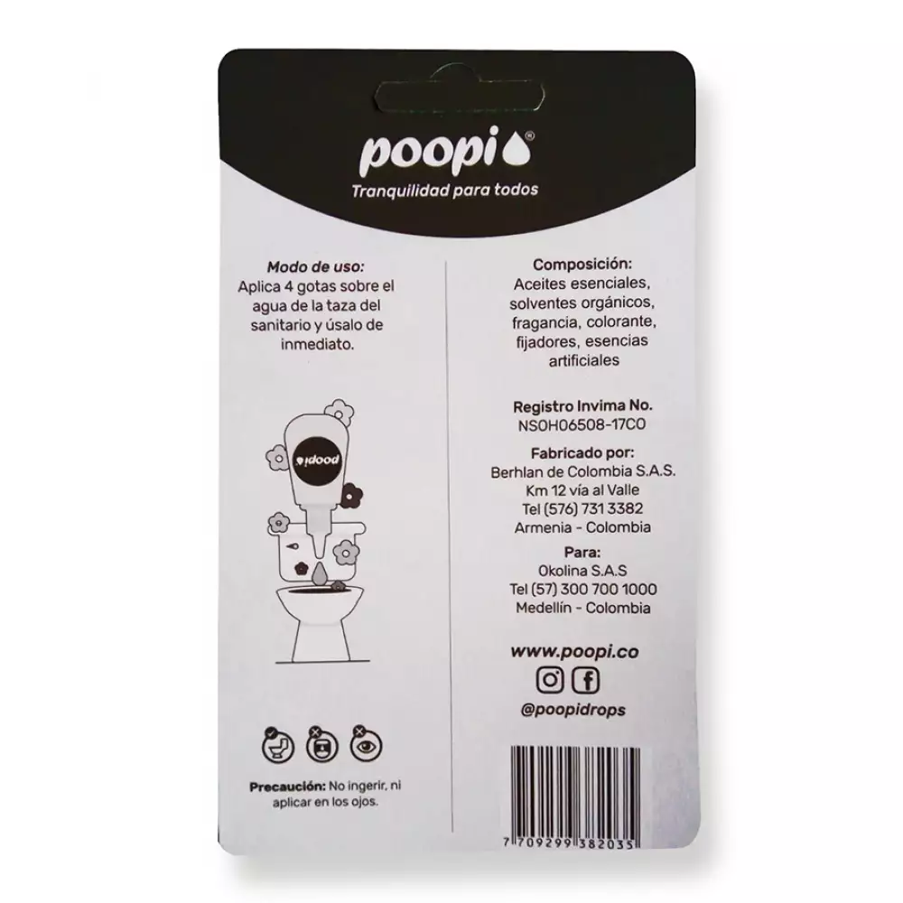 Eliminador De Olores Para El Sanitario Sweet Poopi-Rojo