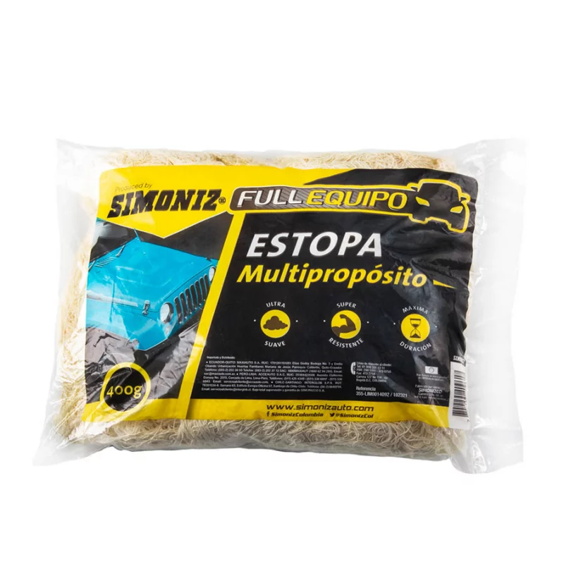 Estopa Simoniz 400 Gramos Blanco