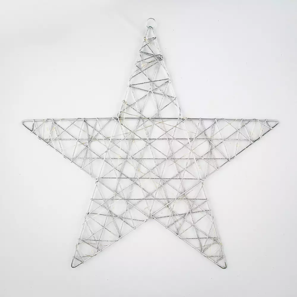 Estrella Navideña con Luz Led 50x50cm