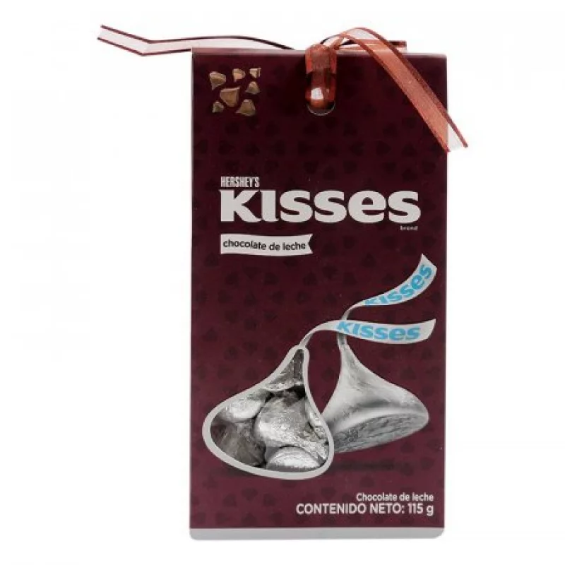 Estuche De Regalo Hershey’s Kisses Milk 115Gm-Vinotinto