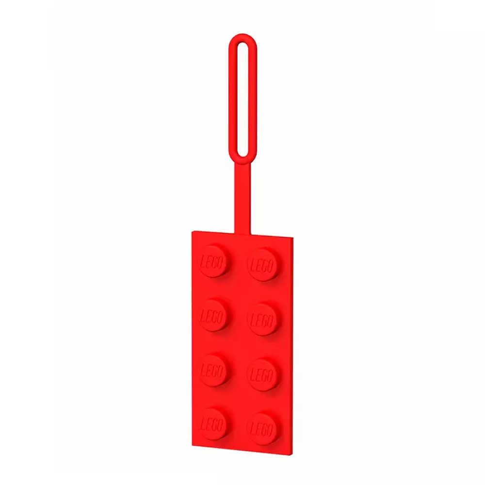 Etiqueta De Maleta Iconic 2X4 Rojo Lego 3X7Xcm Toybuisan1008