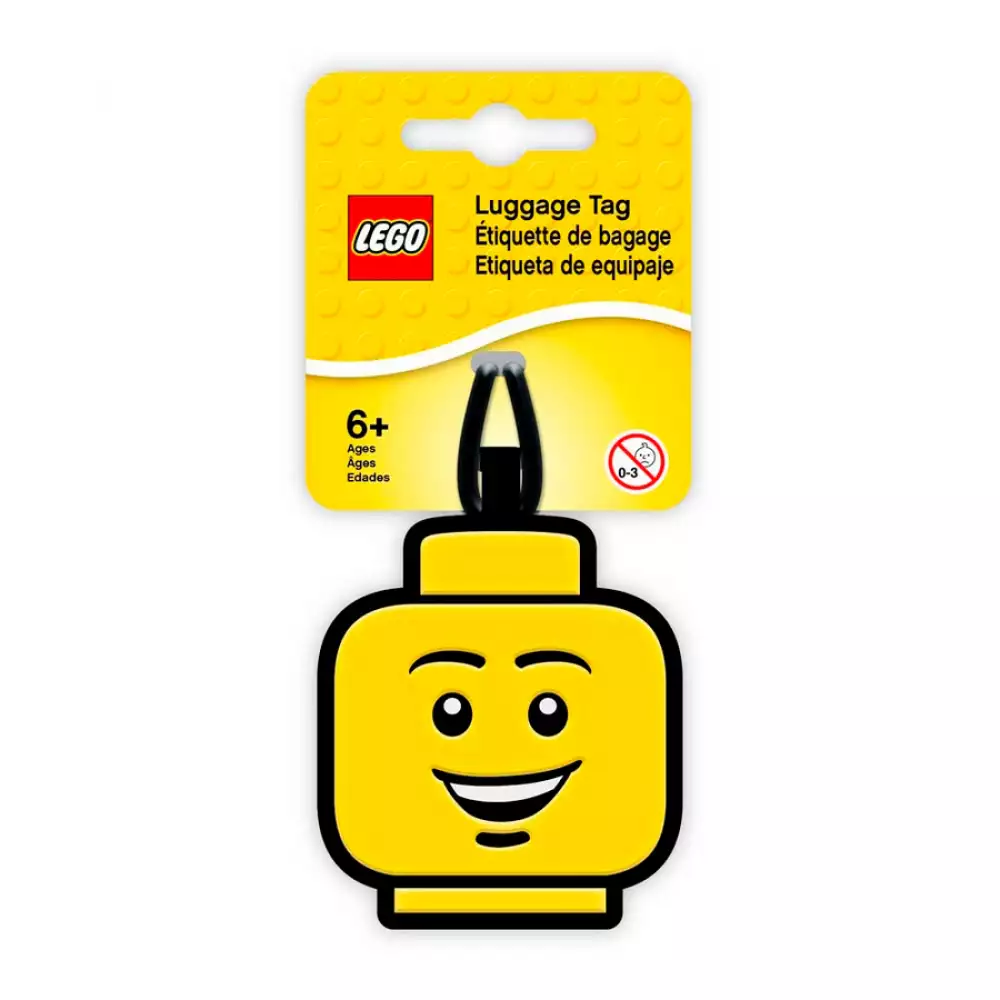 Etiqueta De Maleta Iconic Boy Face Lego 3X7Xcm Toybuisan1009