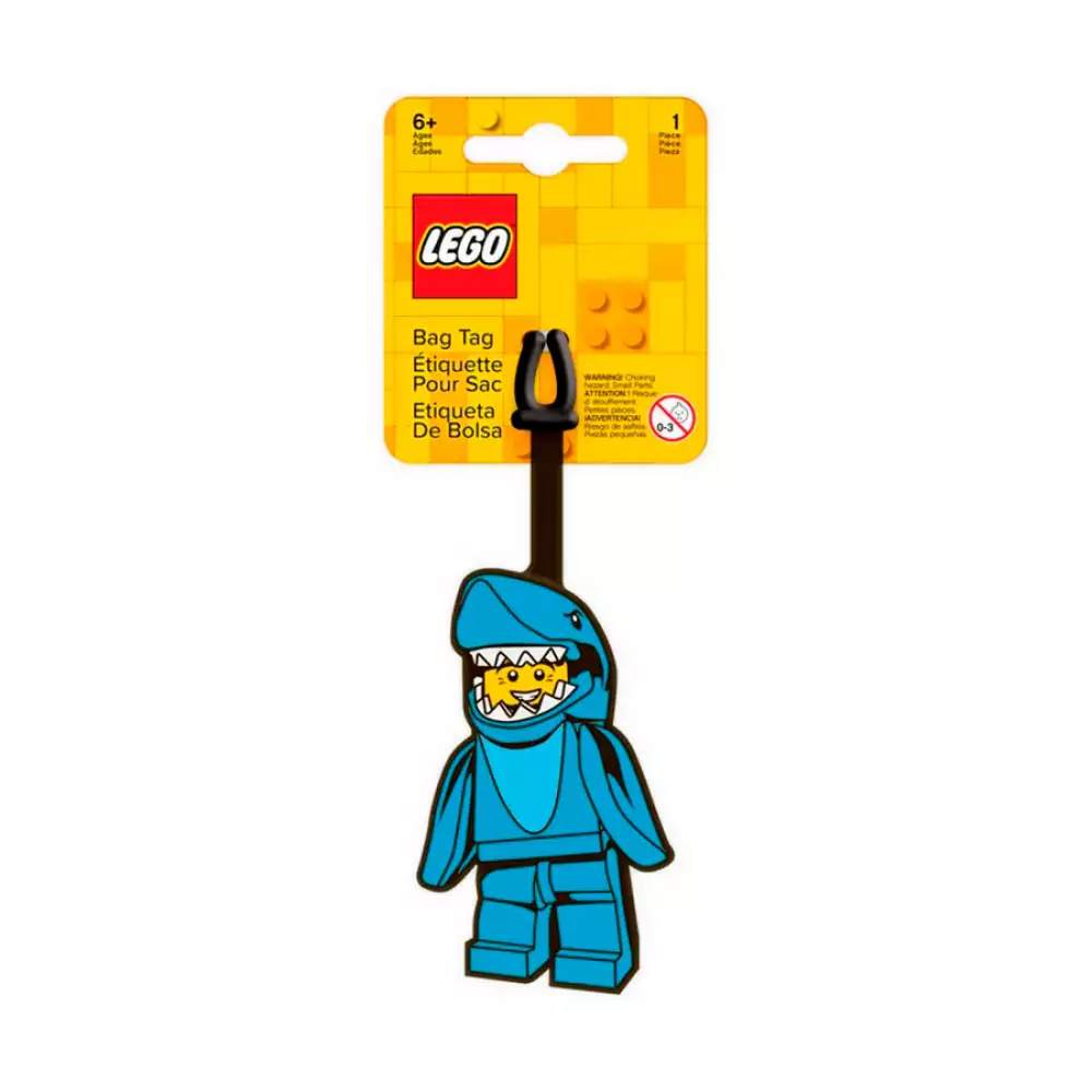 Etiqueta De Maleta Iconic Shark Lego 3X7Xcm Toybuisan1004