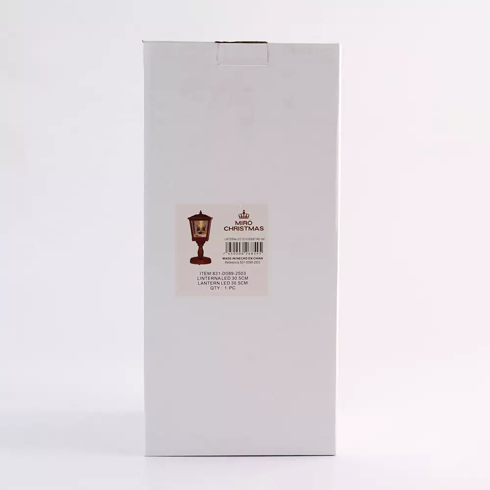 Farol Miro Christmas Santa 1X30Cm Rojo Plastico 831-D089-2503