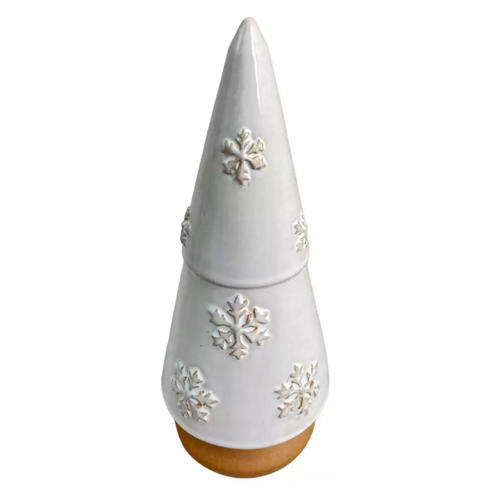 Figura Árbol Navideño Decorativo Blanco Santini