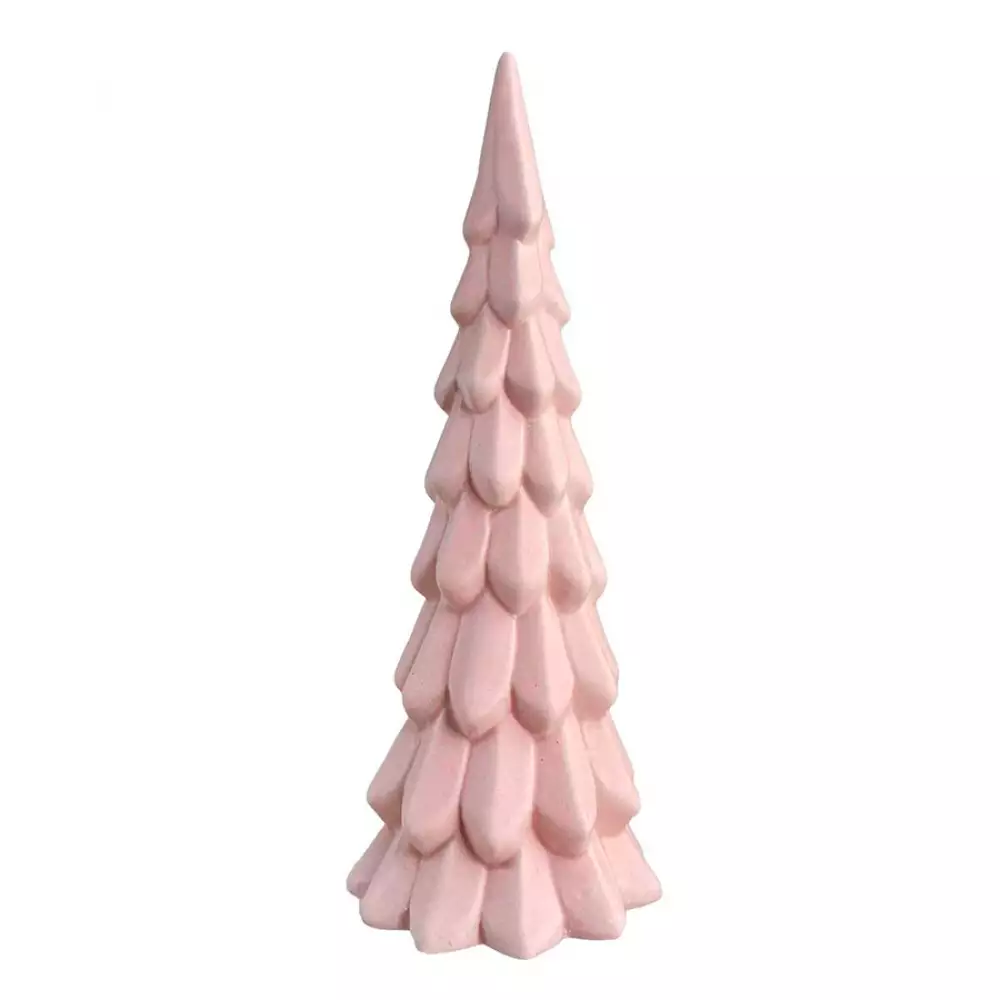 Figura Árbol Navideño Decorativo Rosa Santini