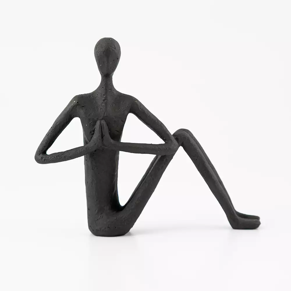 Figura Deco Concepts Crystal Blue Persona 15X13X4Cm Negro 437-75