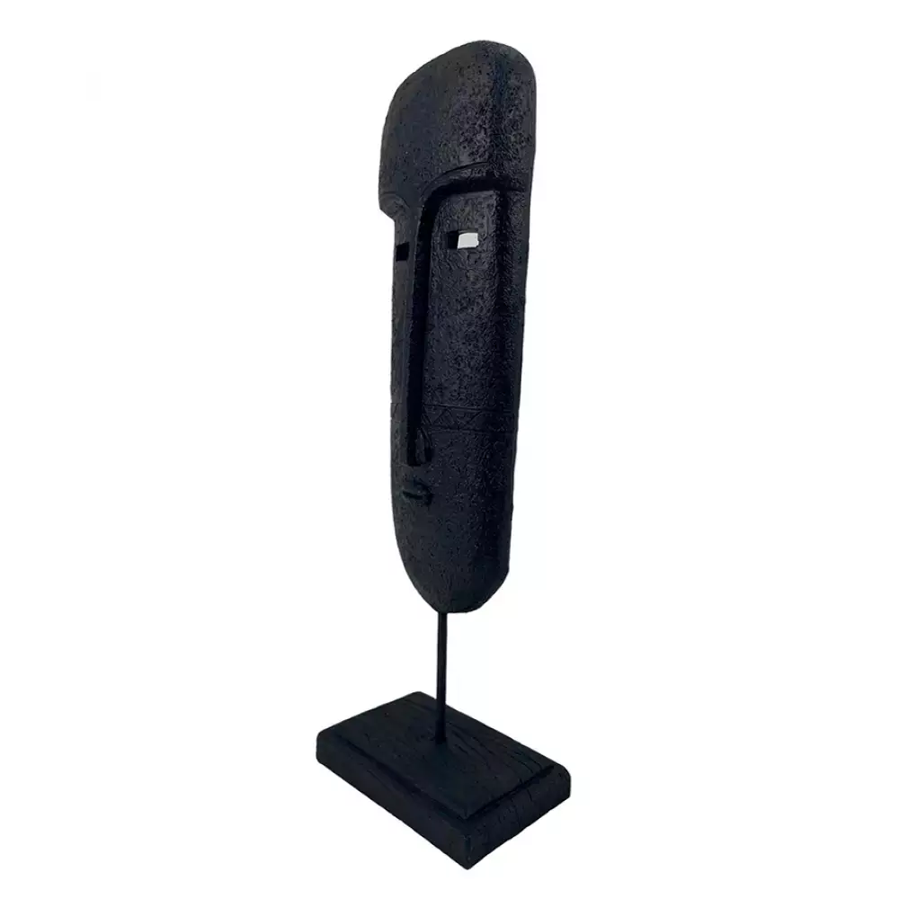 Figura Deco Concepts Mascara Monocromia 7X34X11Cm Negro 437-7511