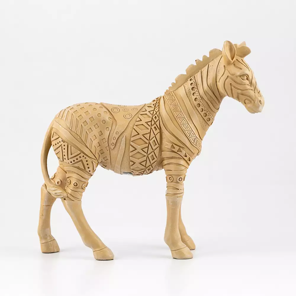 Figura Decorativa Concepts Caballo 30X28Cm Marfil Poliresina