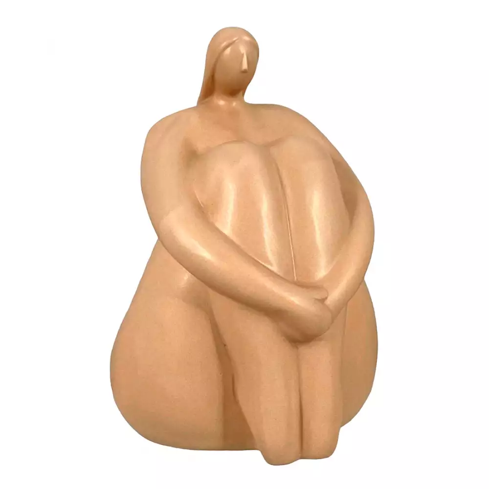 Figura Fem Concepts Sweet Mocca 15X22X15Cm Marron Porcelana 43