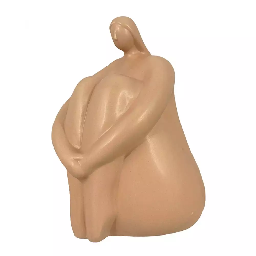 Figura Fem Concepts Sweet Mocca 15X22X15Cm Marron Porcelana 43