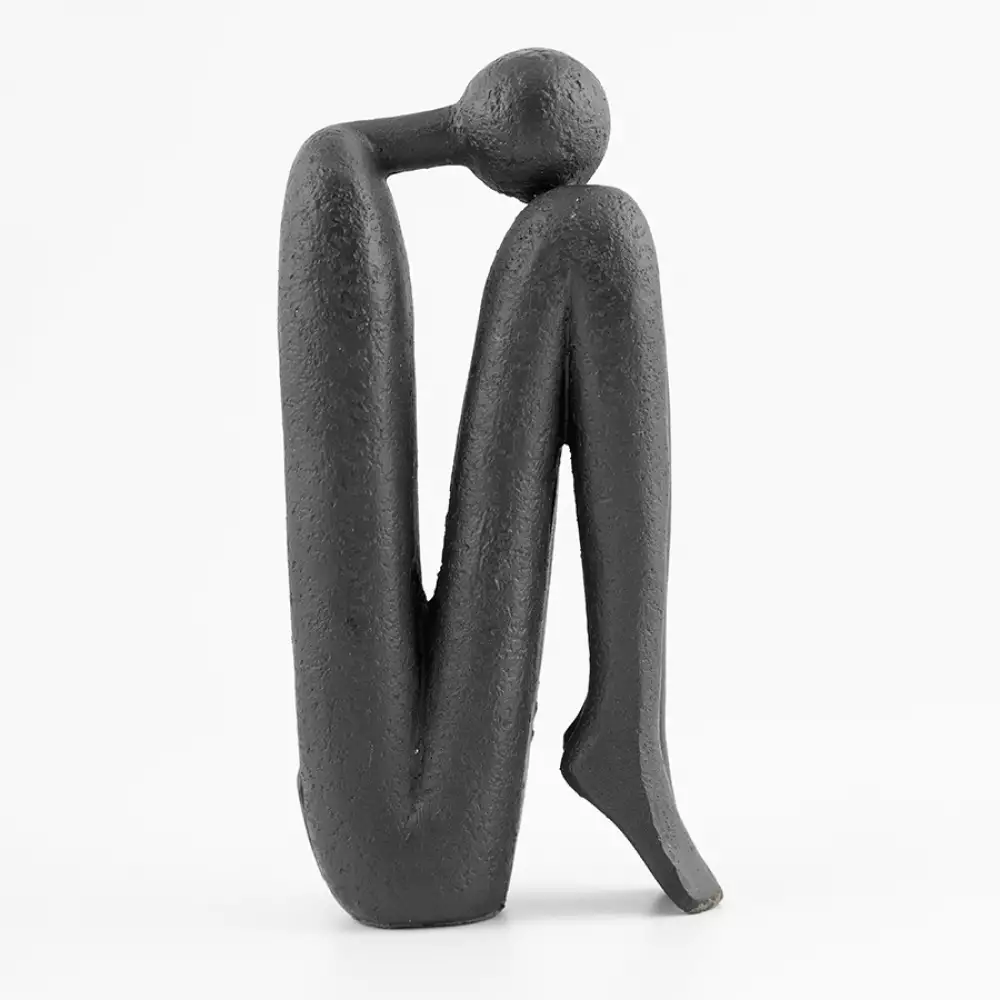 Figura humana eclectic cabeza inclinada.