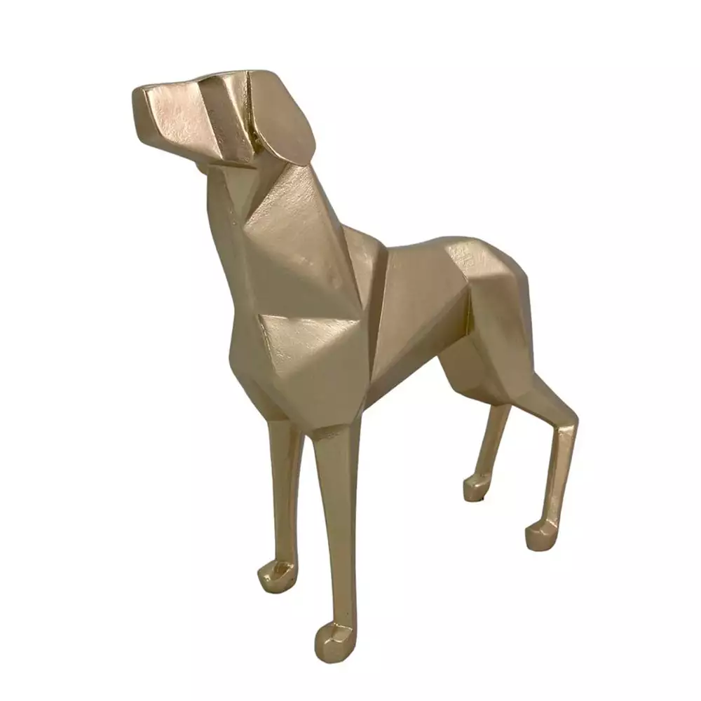 Figura Perro Concepts Savanna 6X20X20Cm Dorado Poliresina 437-611