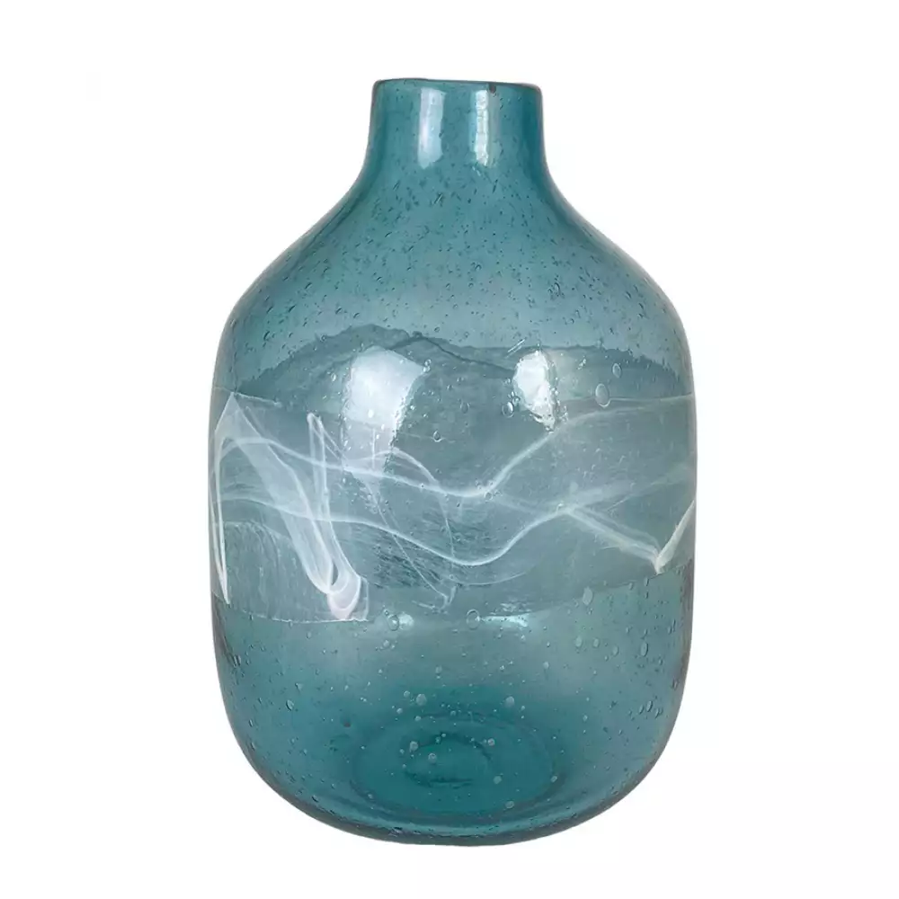 Florero concepts Crystal Blue 16x24,5x16cm azul vidrio 412-850349