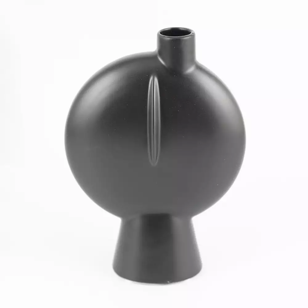 Florero concepts eclectic 15x22cm negro dolomita 445-808405