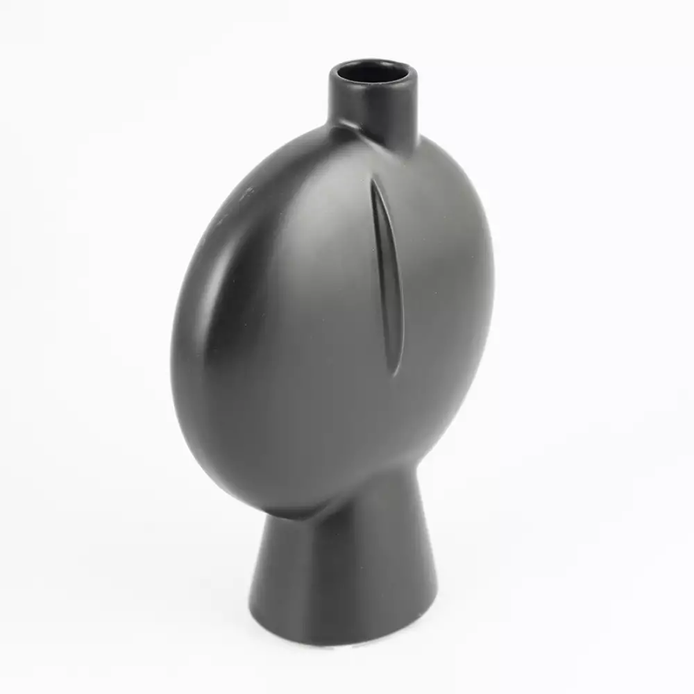 Florero concepts eclectic 15x22cm negro dolomita 445-808405