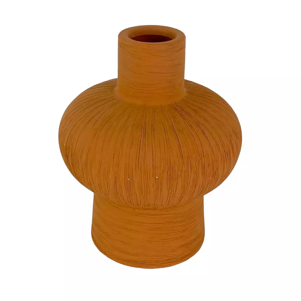 Florero Concepts Savanna 13X16X13Cm Naranja Ceramica 442-292614