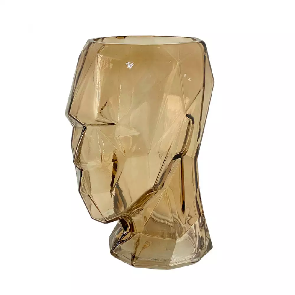 Florero Face Concepts Sweet Mocca 15X24X15Cm Marron Vidrio 411