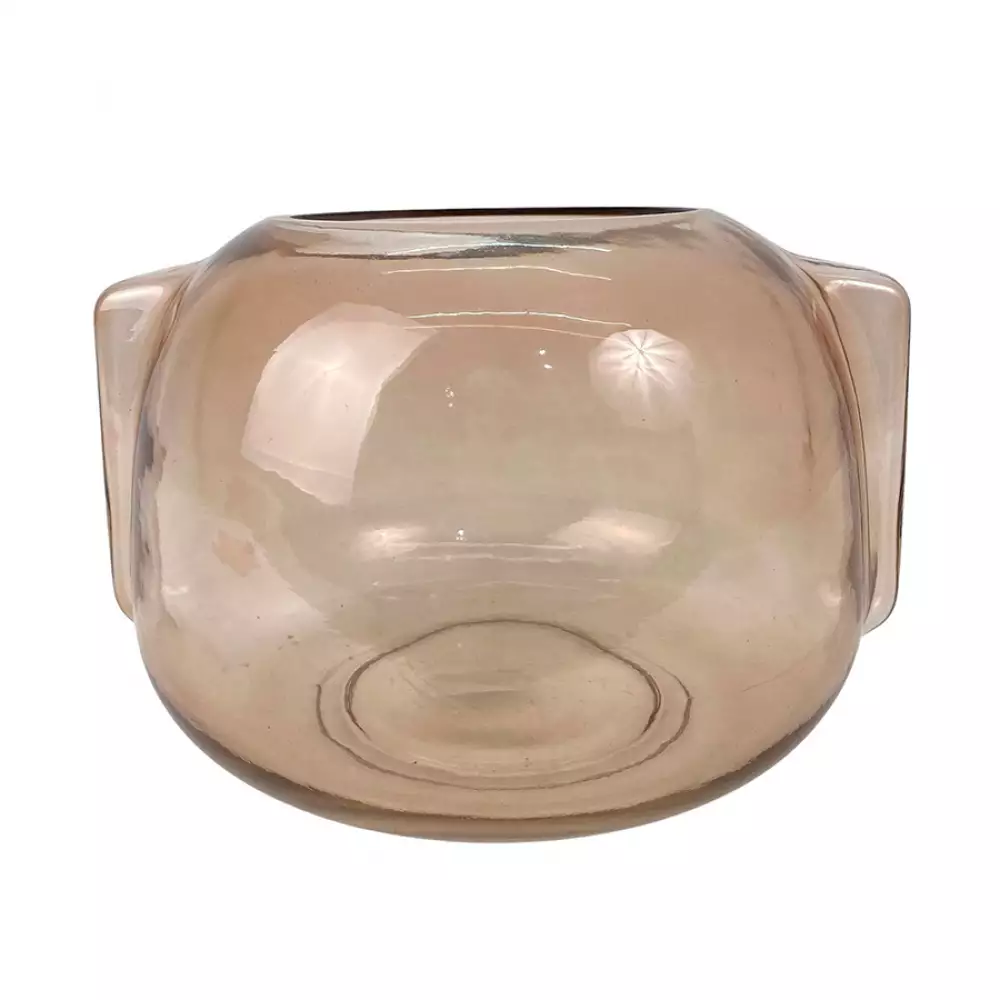 Florero Globo Concepts Sweet Mocca 20X25X20Cm Marron Vidrio 41