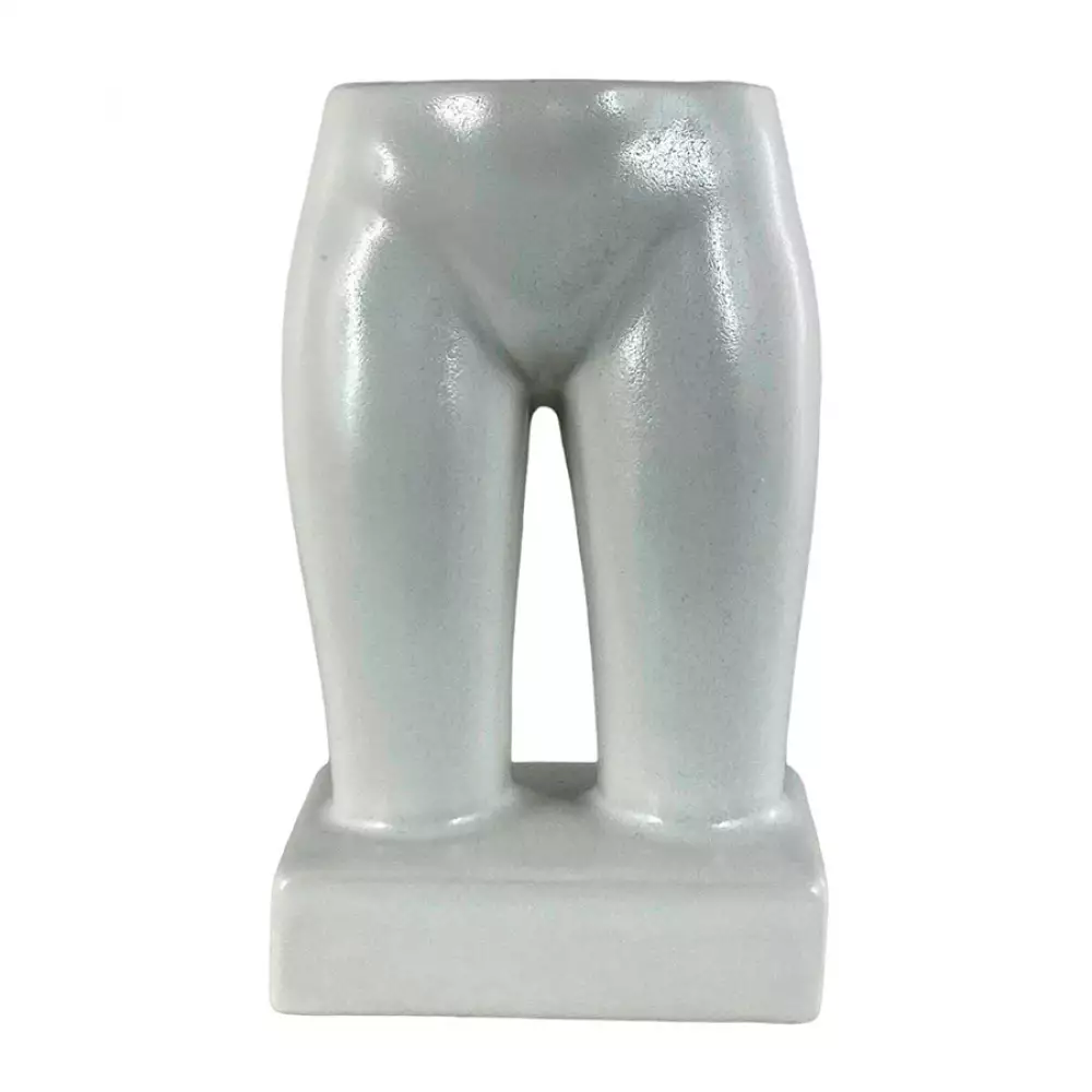 Florero Leg Concepts Sweet Mocca 8X16X8Cm Blanco Ceramica 437-