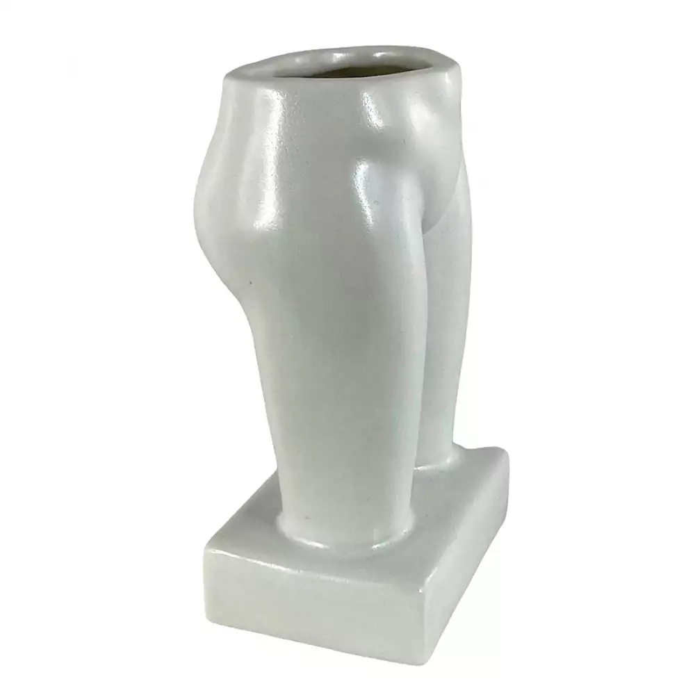Florero Leg Concepts Sweet Mocca 8X16X8Cm Blanco Ceramica 437-