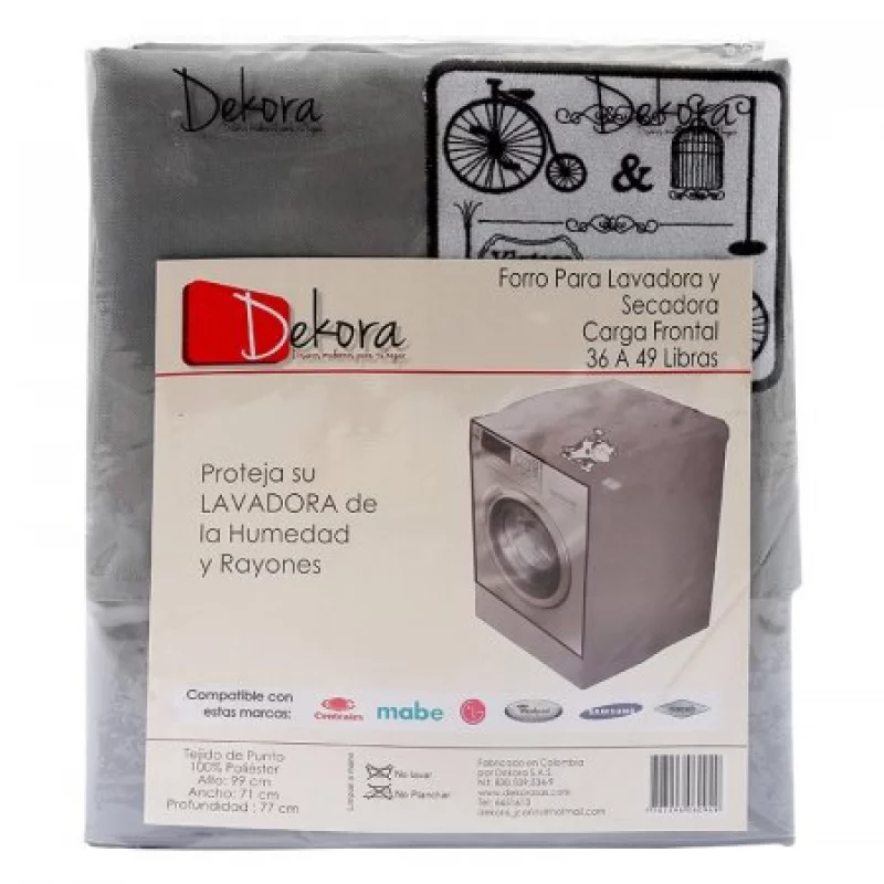 Forro Lavadora Secadora Dekora 60949  36 49 Lbs