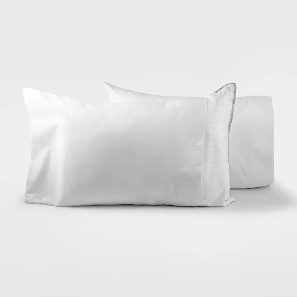 Fundas De Almohada Expressions 50X70Cm Blanco Algodon