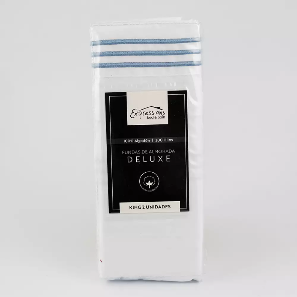 Fundas Expressions Pck300Cbws King  90X50X1Cm  King  Blanco  1% Al