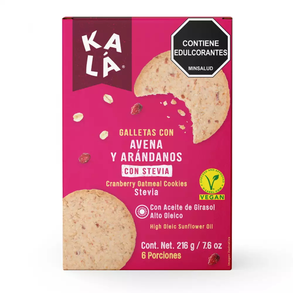 Galleta kalá x 216gr avena arándanos 20642