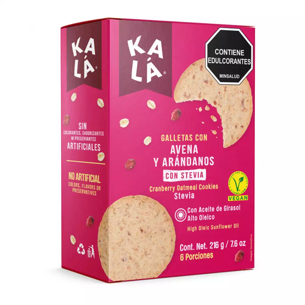 Galleta kalá x 216gr avena arándanos 20642