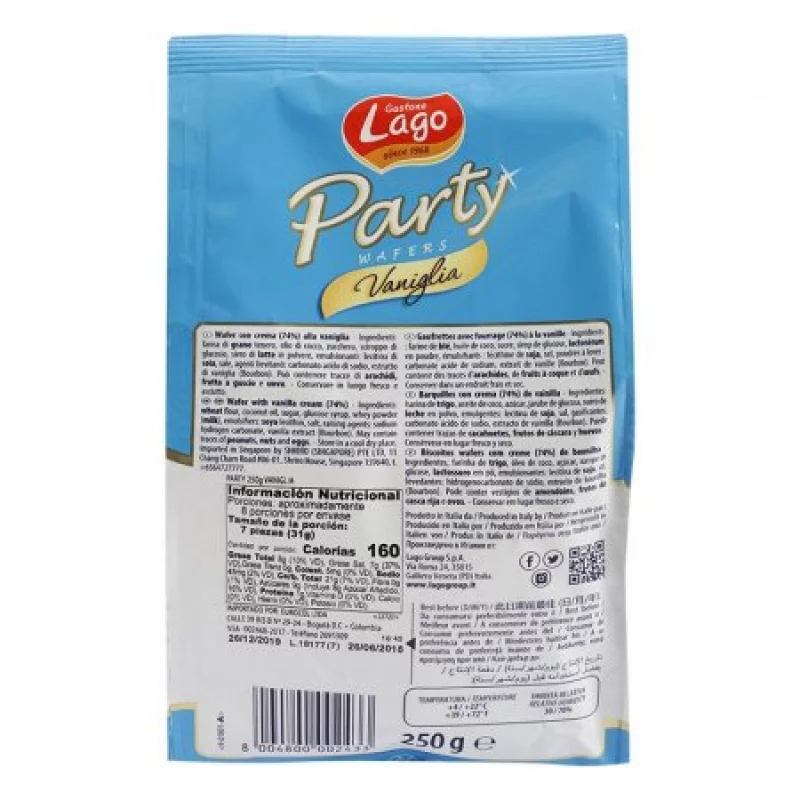 Galletas Party Vainilla Gastone Lago