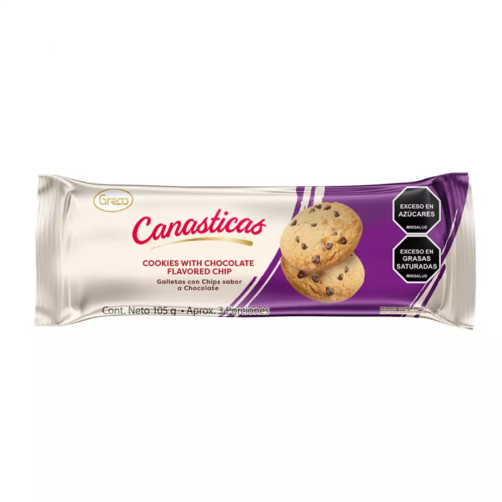 Galletas Rellenas De Chocolate Canasticas Greco 105Gm-Beige