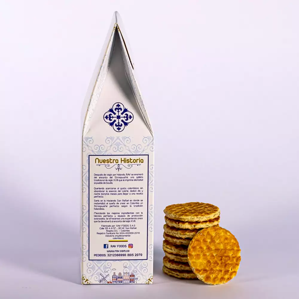 Galletas Stroop Wafels 8402 X 250 Gr Mini Relleno De Caramelo