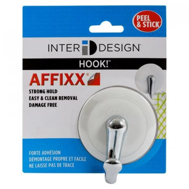 Gancho Largo 93482 Interdesign-Blanco Con Plateado