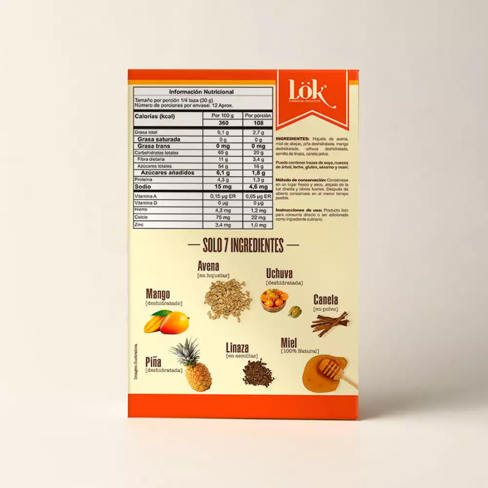 Granola Lok 350 Gr Frutos Amarillos 7759