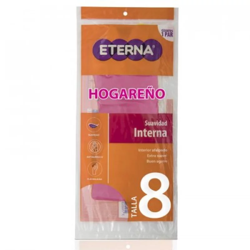 Guantes Eterna 450101193 Suavidad Interna- Talla 8