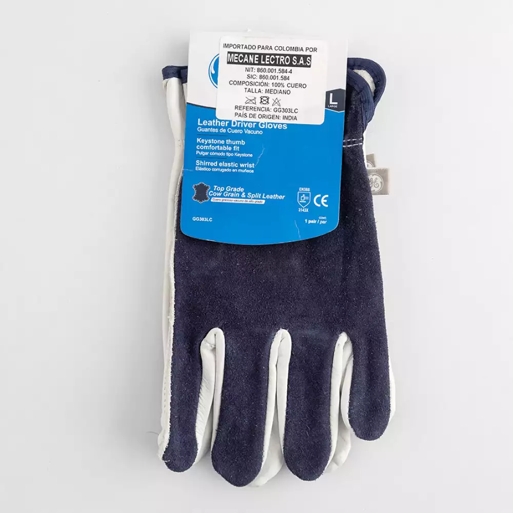 Guantes Ge Seguridad Cuero L