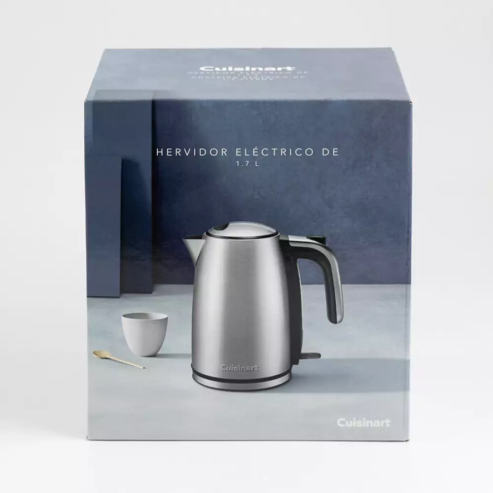 Hervidor Electrico Cuisinart Plateado 1.7 Lt 1340 W Acero Ino