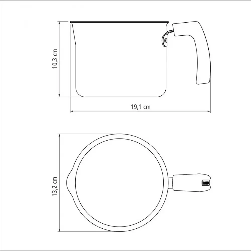 Hervidor Tramontina Negro Plata 1.1 Lt Antiadherente 20384012