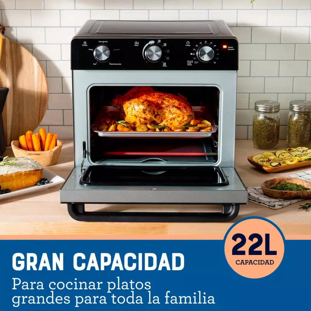 Horno Freidora Oster 42X36X40Cm Negro 22 Lt 1700 W 2177537