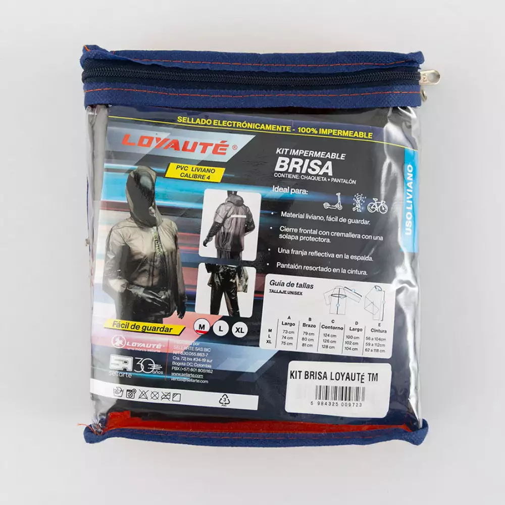 Impermeable Brisa Liviano 2Pz M Pvc Brisa Tm