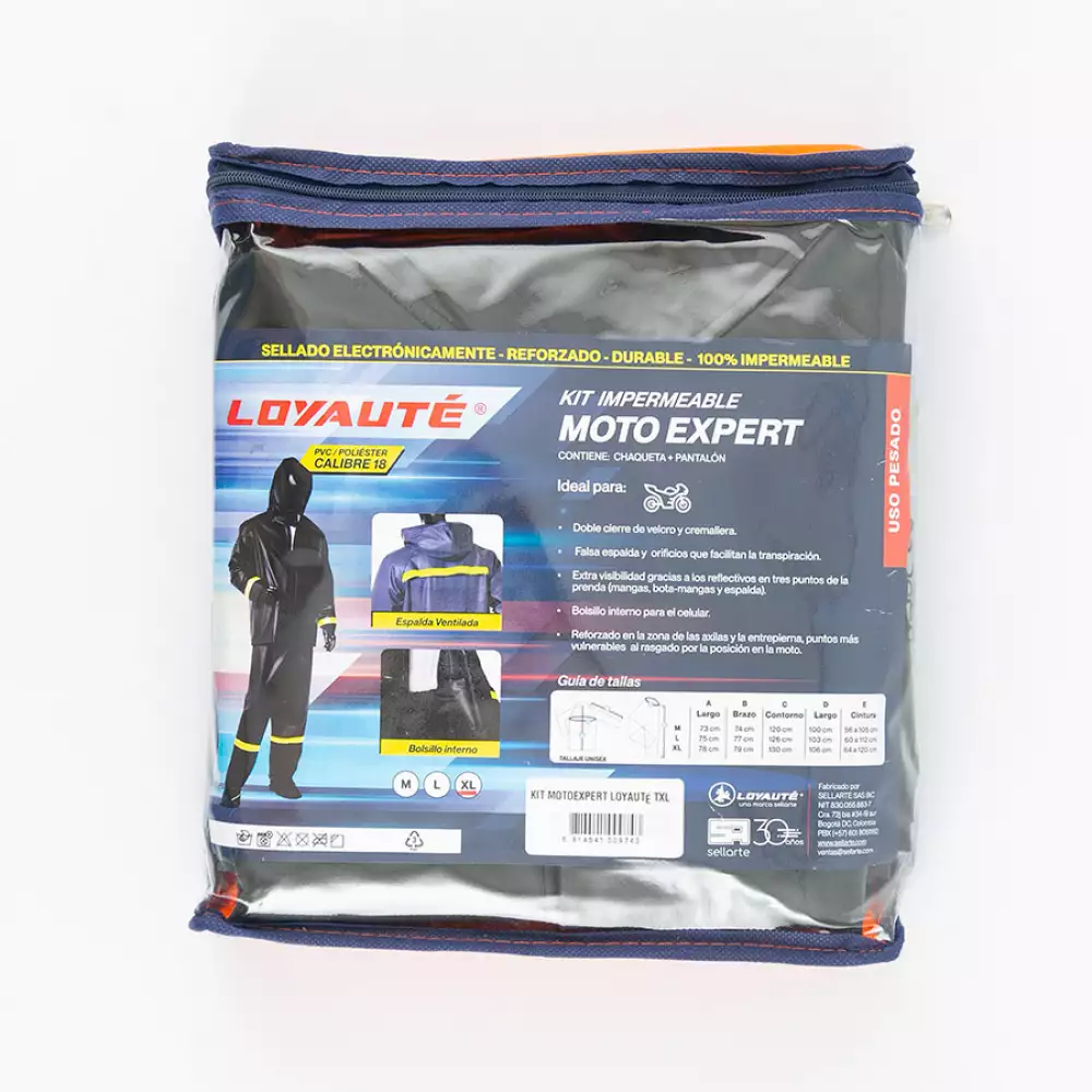 Impermeable Moto Motoexpert 2Pz Xl Pvc Exprt Txl
